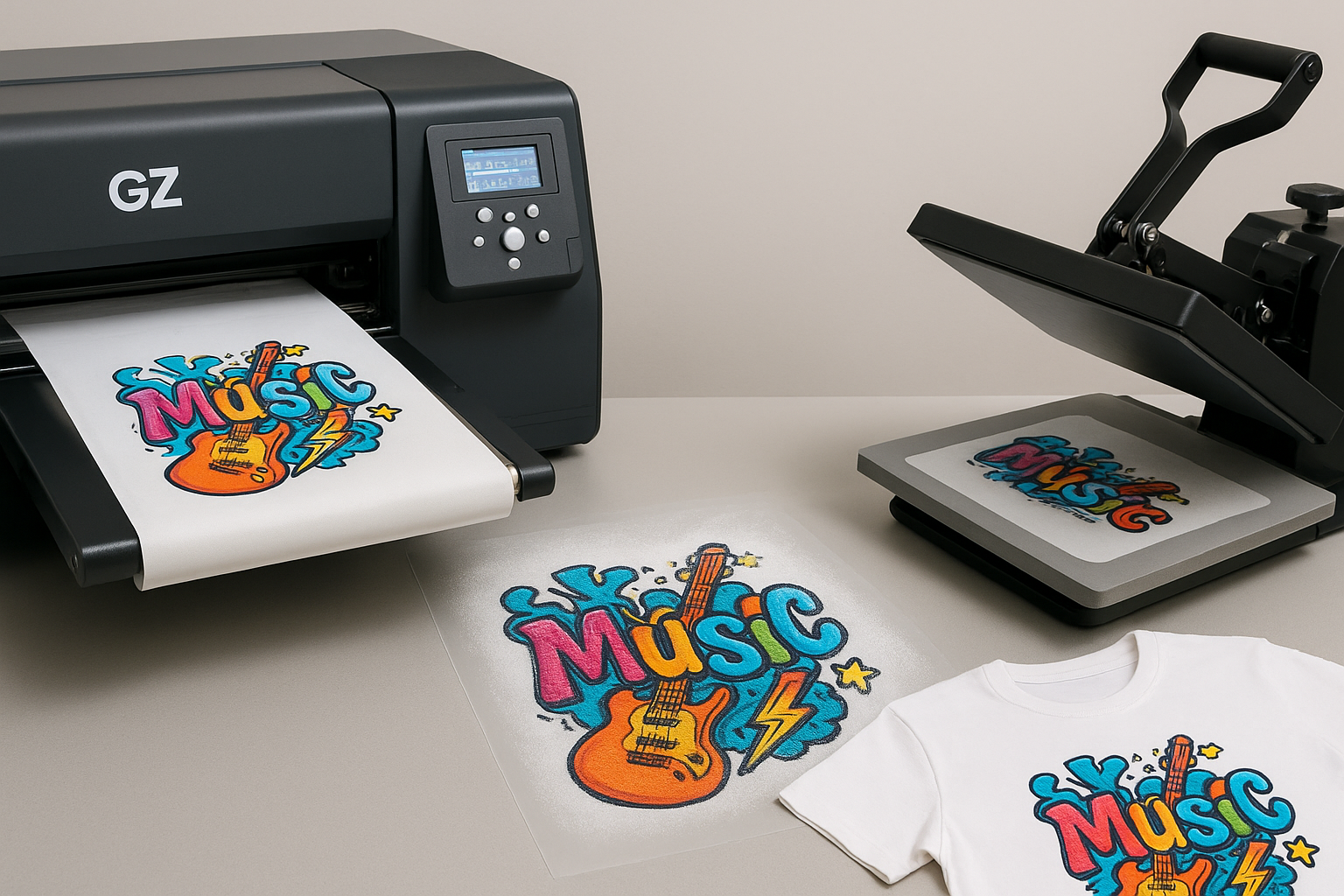 GZ Printer: guida completa al workflow DTF per risultati costanti e di qualità