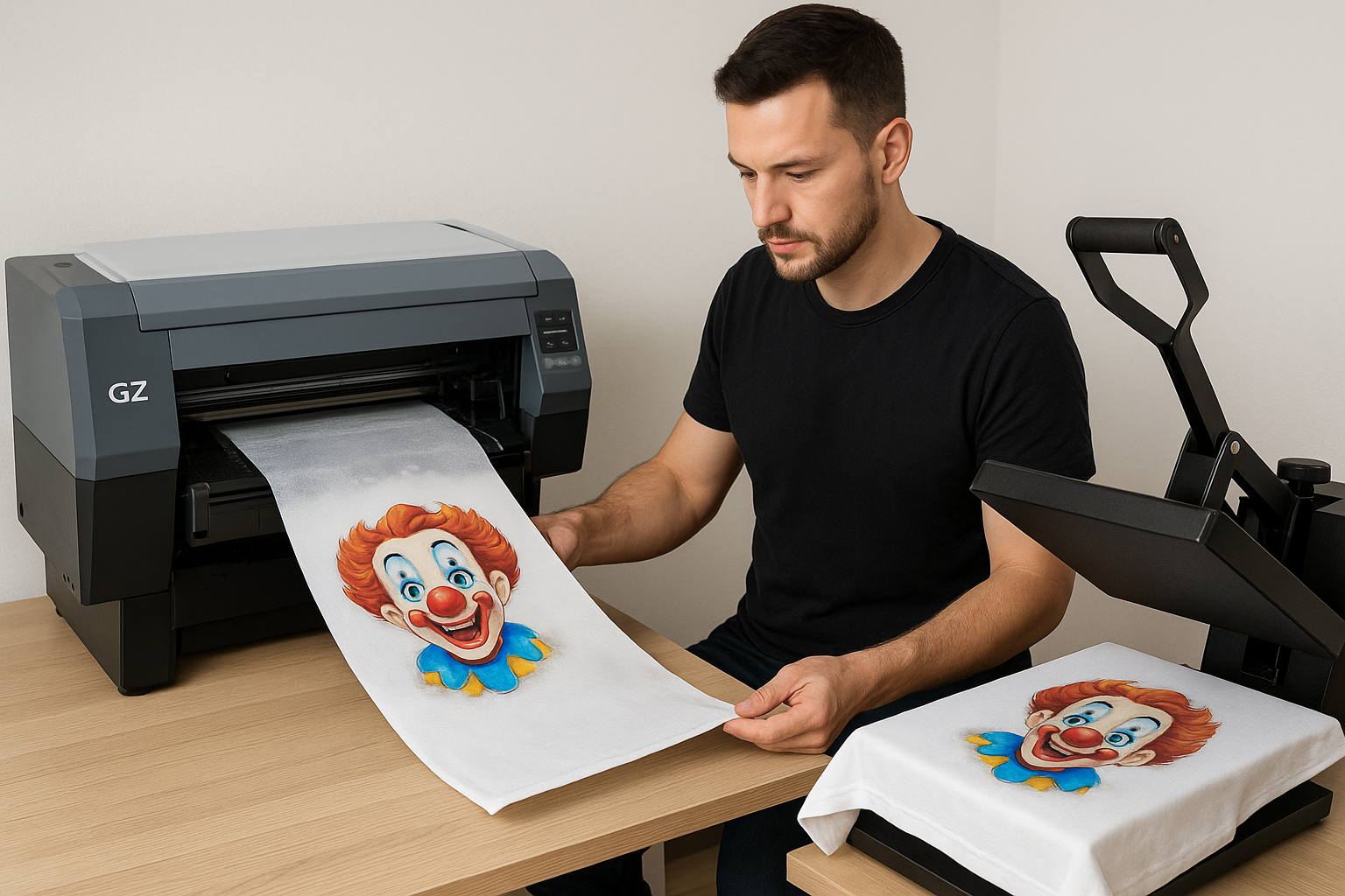GZ Printer e workflow DTF: guida pratica per risultati costanti e di qualità