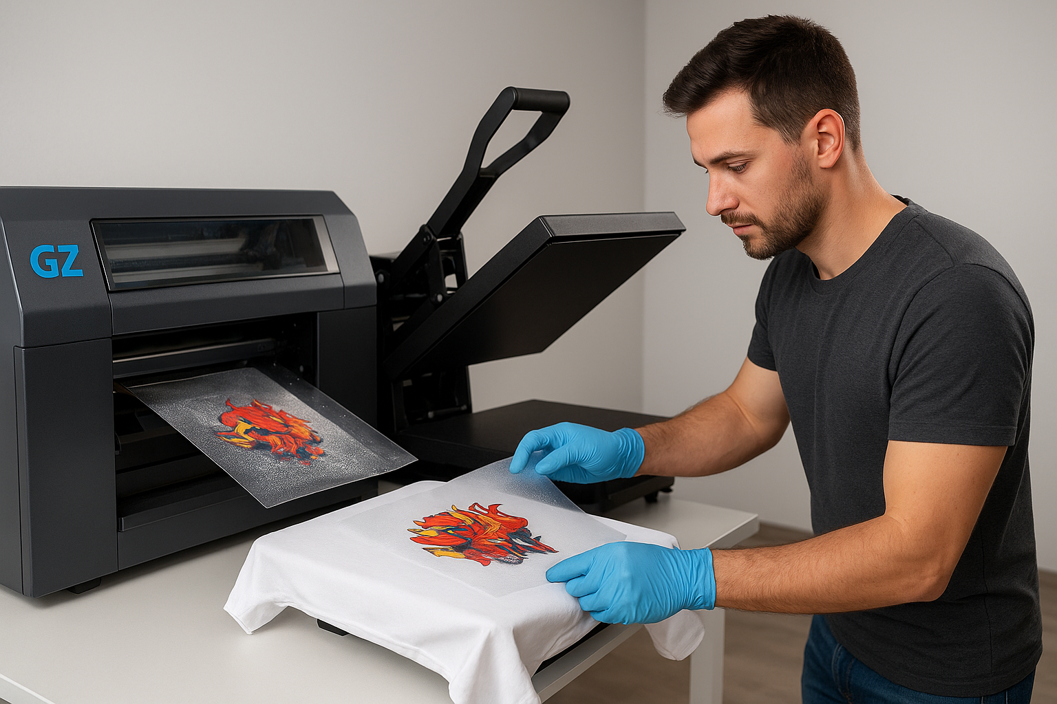 GZ Printer e il workflow DTF: guida completa passo dopo passo