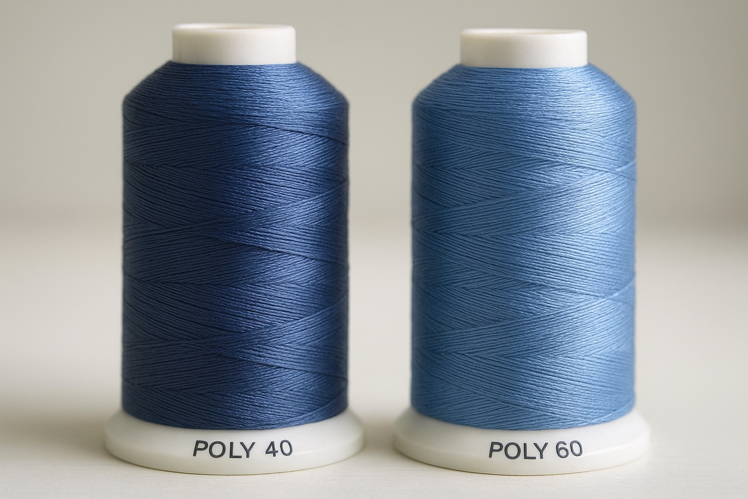 POLY 40 vs POLY 60: scegliere il filo POLIFIL ideale per ogni ricamo