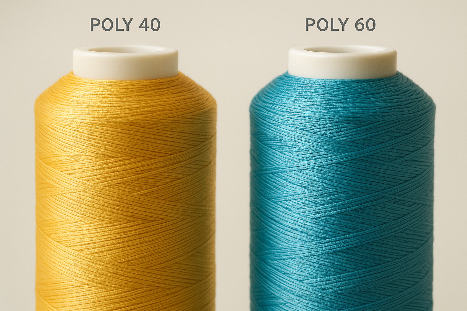 POLY 40 vs POLY 60: come scegliere il filo POLIFIL ideale per il tuo ricamo